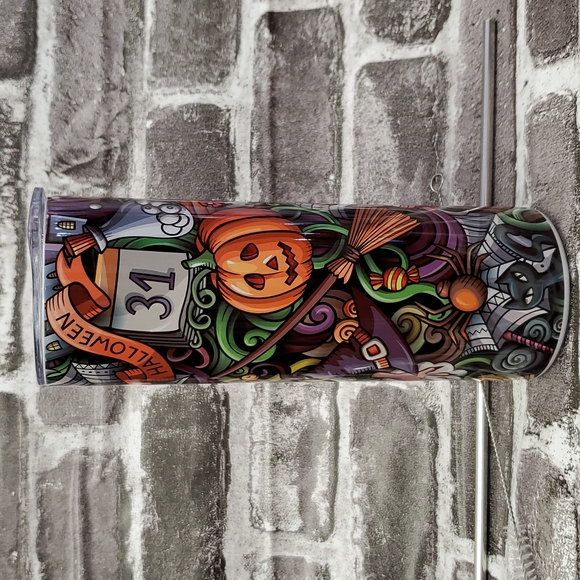 Halloween Favorite Things Stainless Steel Tumbler 20oz Sublimated RTS - Picture 4 of 7
